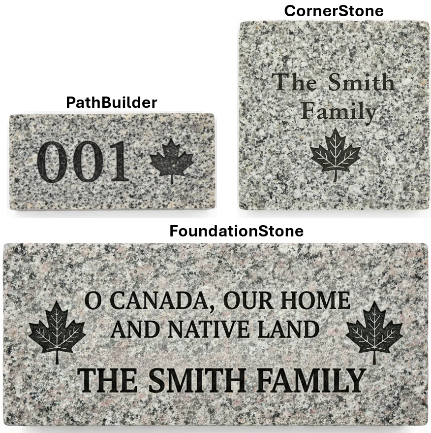 PathBuilder Sponsor: Uniquely Numbered Paver – 6.5" x 13"